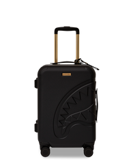 REALITY CHECK SHARKITECTURE CARRY-ON JETBLACK LUGGAGE (GOLD HARDWARE)