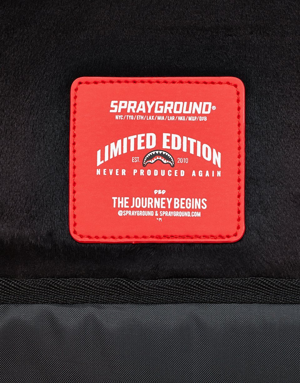SPALDING X SPRAYGROUND FIRE MONEY BACKPACK
