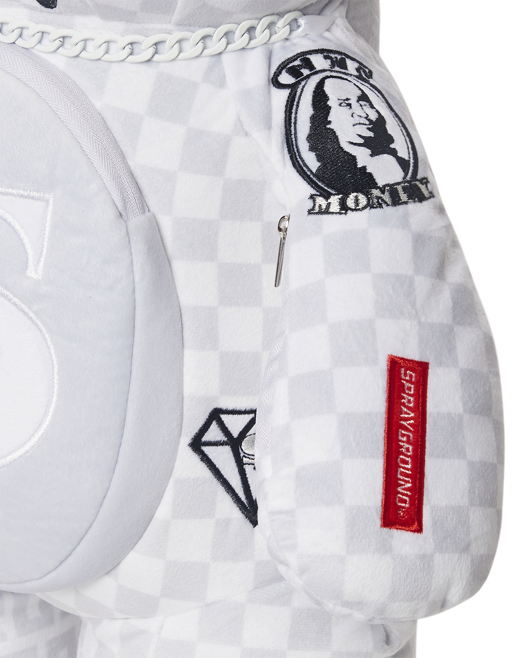 SPLIT THE CHECK (PEARL) MONEYBEAR TEDDYBEAR BACKPACK