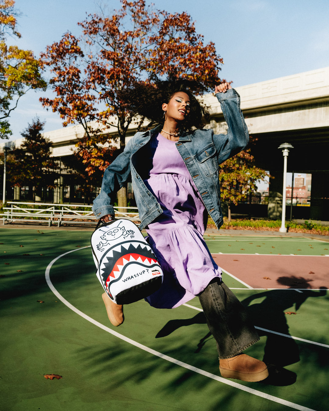 KEITH HARING WHASSUP ALIEN DLX BACKPACK