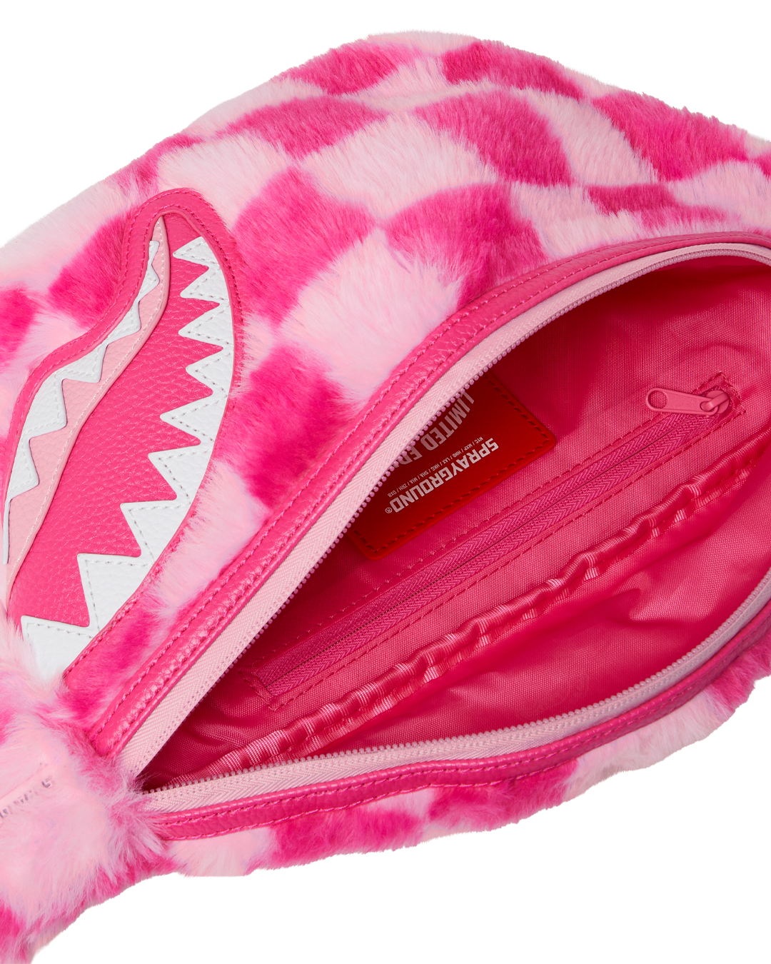 FURZILLA SHARK (PINK CHECK) SAVVY CROSSBODY