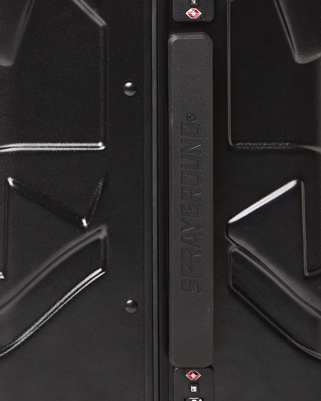 MOLDED SHARKITECTURE BLACK HARDSHELL CARRY-ON LUGGAGE