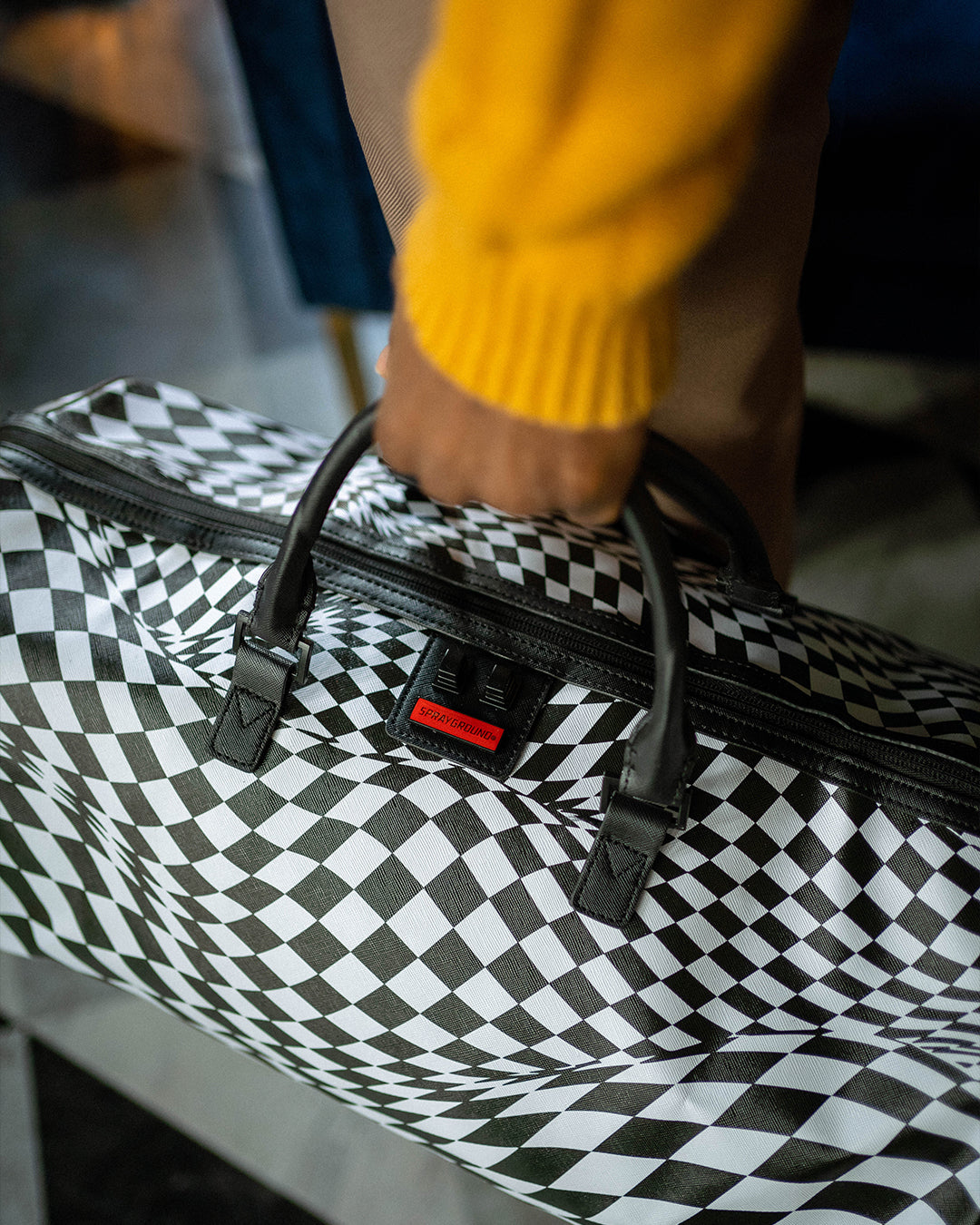 TRIPPY CHECK DUFFLE